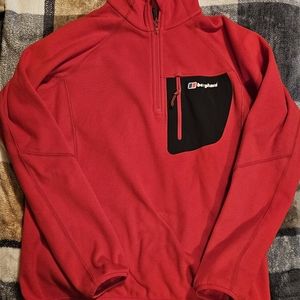 Berghaus Fleece 1/4 Zip Red Size Med